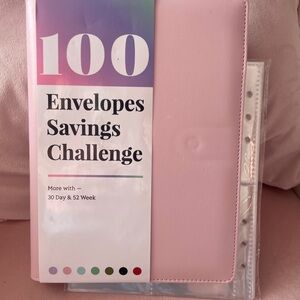 100-Envelope Savings Challenge Organizer - Pink